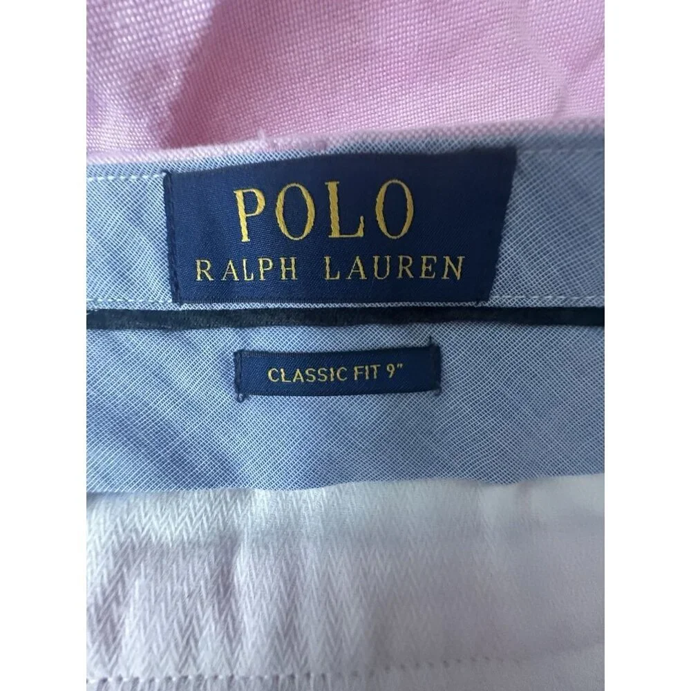 Polo Ralph Lauren Shorts Mens Size 40 Pink Chino Golf Short Preppy Cotton Casual